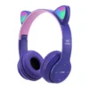 ROWEQPP P47m Bluetooth-compatible 5.0 Headphones Big Cat Ear Wire-controlled Gaming Headset Hifi Sports Earphones - Image 7