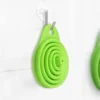 2 pcs Silicone Funnel Collapsible Flexible Foldable Kitchen Gadget for Home
