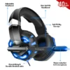 K2 PRO Gaming Headphones with Noise Reducing Microphone ~ Black Camouflage Headset with Hi-Fi Subwoofer Stereo Sound with Bass for Mobile, PC, Laptop, Computer, PlayStation4, Xbox ~ Noise Cancelling PS4 Headphone with Mic - USB + 3.5mm Wire ~ By FunBug - Image 3