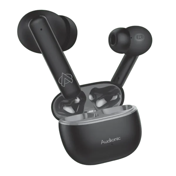 Audionic Airbud Signature S650 Quad Mic, ENC Wireless Earbuds, Gaming mode 45 MS Low Latency Earbud With 35 Hours Total Playtime, IPx5 Water Proof Wireless Earphones With Voice Assistance Bluetooth Ear buds And Headphones