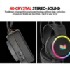 PRO - II RGB Gaming Headphones with Mic for Gaming PC Pubg Mobile PS4 Laptop - 360 Surround Sound Super Bass Vibration Over the Ear Wired Head Phones Gaming Headset with Noise Cancelling Micophone - By Unique Mall - Image 12
