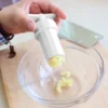 Crockery Mall Home Kitchen Plastic Rotary Handle Pressure Garlic Press Squeeze Twist Presser Crusher Grinder Kitchen Gadget White - Image 5