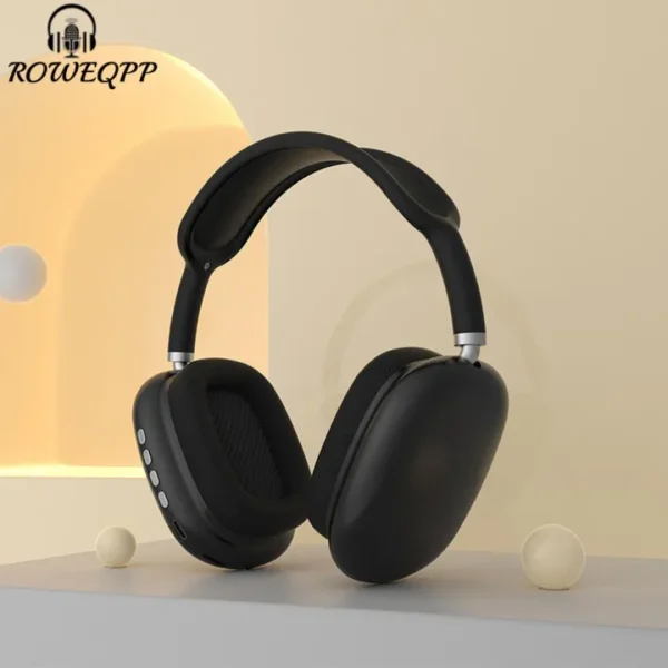 ROWEQPP Mobile Phone Wireless Headset P9airmax Bluetooth-compatible Head-mounted Earphones Phone Computer Universal Headset Gaming Headphones