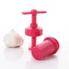 Crockery Mall Home Kitchen Plastic Rotary Handle Pressure Garlic Press Squeeze Twist Presser Crusher Grinder Kitchen Gadget White - Image 4
