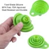 2 pcs Silicone Funnel Collapsible Flexible Foldable Kitchen Gadget for Home - Image 5
