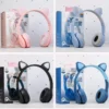 ROWEQPP P47m Bluetooth-compatible 5.0 Headphones Big Cat Ear Wire-controlled Gaming Headset Hifi Sports Earphones - Image 5