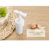 Crockery Mall Home Kitchen Plastic Rotary Handle Pressure Garlic Press Squeeze Twist Presser Crusher Grinder Kitchen Gadget White - Image 3