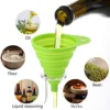 2 pcs Silicone Funnel Collapsible Flexible Foldable Kitchen Gadget for Home - Image 3
