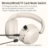ROWEQPP Over Ear Headphones 15 Hrs Wireless/Wired Stereo Sound Foldable Headsets Headworn Sports Earphones With Deep Bass 40mm Drivers ROWEQPP Over Ear Headphones 15 Hrs Wireless/Wired Stereo Sound Foldable Headsets Headworn Sports Earphones With Deep Bass 40mm Drivers - Image 5