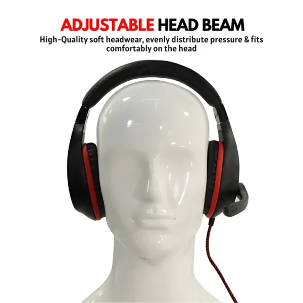 PRO - II RGB Gaming Headphones with Mic for Gaming PC Pubg Mobile PS4 Laptop - 360 Surround Sound Super Bass Vibration Over the Ear Wired Head Phones Gaming Headset with Noise Cancelling Micophone - By Unique Mall - Image 4