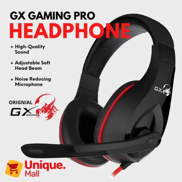 PRO - II RGB Gaming Headphones with Mic for Gaming PC Pubg Mobile PS4 Laptop - 360 Surround Sound Super Bass Vibration Over the Ear Wired Head Phones Gaming Headset with Noise Cancelling Micophone - By Unique Mall - Image 7