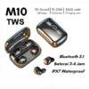 Original M10 TWS full Base 9D Sound with 3500mah M10 Air buds Wireless Bluetooth EarBuds Stereo Earphones with Power bank Bluetooth Ear phone Ear Buds Airdots Premium Quality For All Smart Phones - Image 6