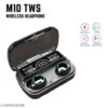 Original M10 TWS full Base 9D Sound with 3500mah M10 Air buds Wireless Bluetooth EarBuds Stereo Earphones with Power bank Bluetooth Ear phone Ear Buds Airdots Premium Quality For All Smart Phones - Image 4