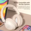 ROWEQPP Over Ear Headphones 15 Hrs Wireless/Wired Stereo Sound Foldable Headsets Headworn Sports Earphones With Deep Bass 40mm Drivers ROWEQPP Over Ear Headphones 15 Hrs Wireless/Wired Stereo Sound Foldable Headsets Headworn Sports Earphones With Deep Bass 40mm Drivers - Image 2